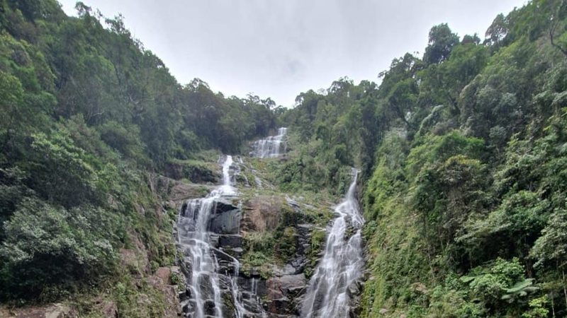 Cachoeira da Água Branca é um dos atrativos que atrai visitantes no município - Fundação Florestal