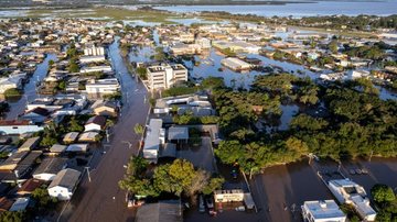Eldorado do Sul, uma das cidades afetadas pelas enchentes no Rio Grande do Sul - Gustavo Mansur/Secom RS - Gustavo Mansur/Secom
