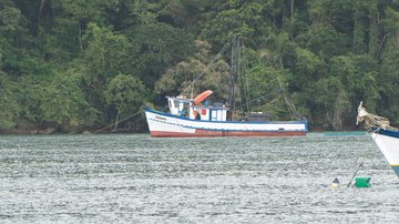 Barco Xavante, onde ocorreu o acidente, está parado no canal de Bertioga - CN