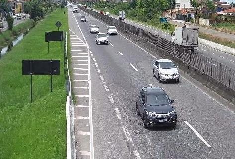 Km 311 da rodovia Padre Manoel da Nóbrega AGORA: Padre Manoel da Nóbrega tem tráfego intenso em ambos os sentidos - DER-SP