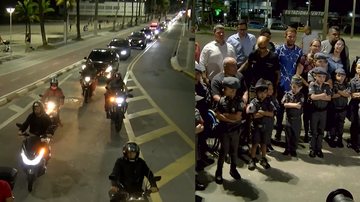 Carreata reuniu dezenas de carros e motos pelas ruas da cidade - Imagens: César Augusto
