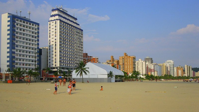 Praia do Boqueirão, em Praia Grande - Imagem: Enio Prado / Creativo Commons
