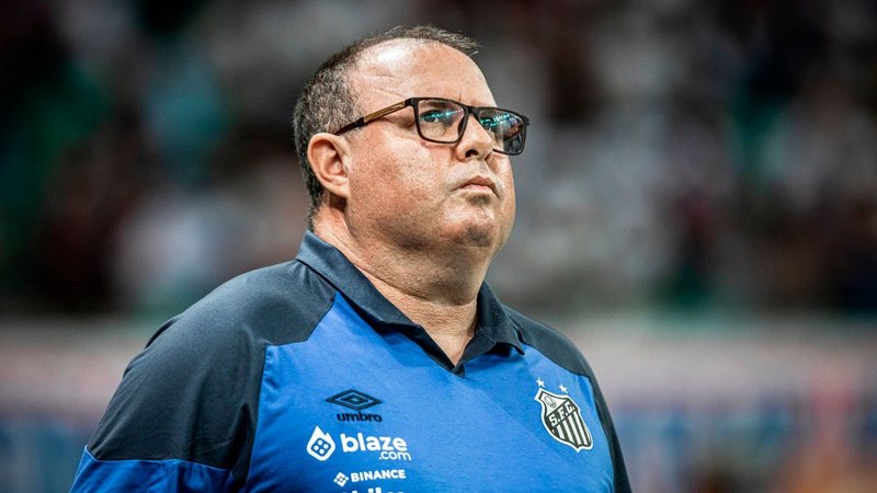 Marcelo Fernandes comandou o Santos de forma interina contra o Bahia - Raul Baretta/Santos FC