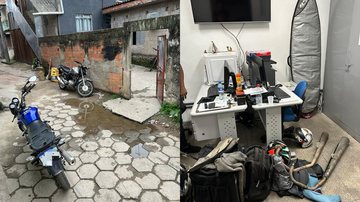 Suspeitos foram pegos no bairro Vila Esperança, em Cubatão - Divulgação Polícia Civil