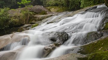 Trilha do Guaratuba tem nível de dificuldade médio e dispões de lindas cachoeiras - PERB