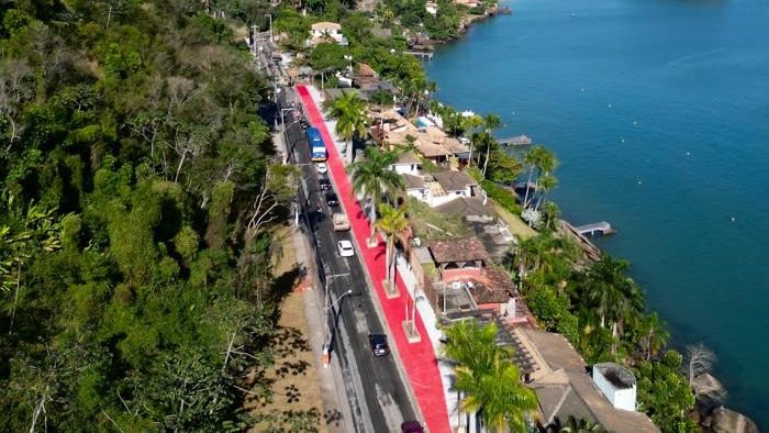 A obra se estenderá desde a praça na entrada da cidade até a altura da praia Ilha das Cabras - Prefeitura Ilhabela