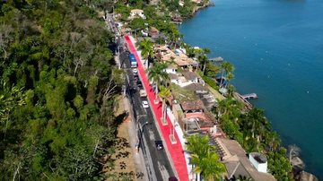 A obra se estenderá desde a praça na entrada da cidade até a altura da praia Ilha das Cabras - Prefeitura Ilhabela