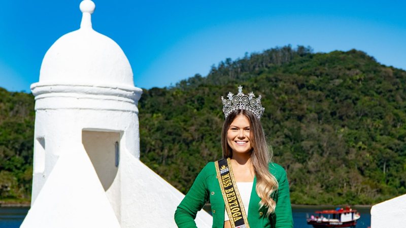 Modelo e fisioterapeuta Carolinny Ferreira, Miss Bertioga em 2022 - Denise Calazans