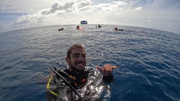 Atualmente o biólogo trabalha como instrutor de mergulho em Ilhabela - Daniel Munhoz