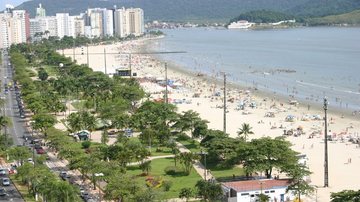Praia do Embaré, em Santos - Arquivo CN