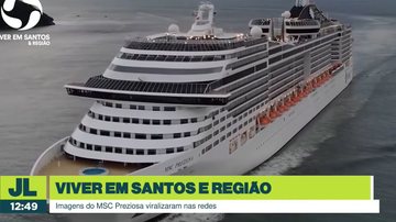 Porto de Santos recebe primeiro cruzeiro da temporada 2023/2024 - Reprodução TV Cultura