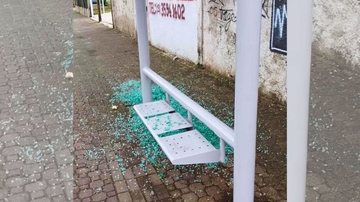 Prefeitura repudiou o ato de vandalismo em suas redes sociais - Reprodução/Praia Grande Mil Grau