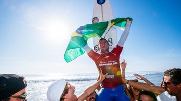 O atleta caiçara se torna mais uma vez um dos melhores surfista do mundo - WSL Brasil