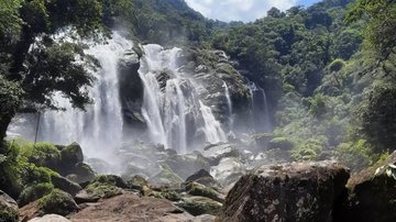 A cachoeira do Elefante fica dentro do Parque Estadual Serra do Mar - Ubira Nogueira