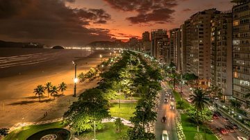 Pico de ocupação nos hotéis de Santos pode chegar a 70,1% - Reprodução/@dronefabiano68