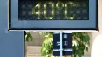 Temperatura em Santos chegou a 40,3 graus nesta quinta-feira (16), com sensação de 49 graus - Reprodução/Agência Brasil