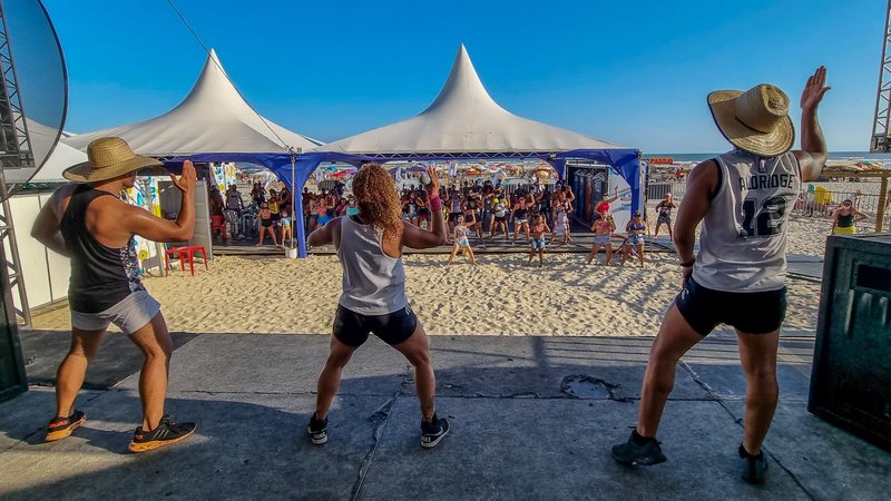 Espaços têm atividades gratuitas durante a temporada de verão - Fred Casagrande/Prefeitura de Praia Grande