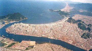 Vista aérea da Baixada Santista - ARQUIVO CN