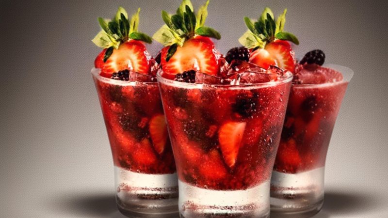 Caipiroska de frutas vermelhas - Divulgação: Festally Bartenders