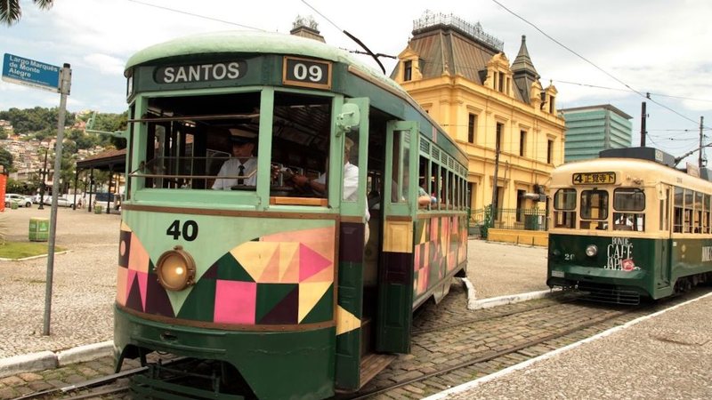 Bonde registrou recordes também nos meses de julho e dezembro de 2023 - Francisco Arrais/Prefeitura de Santos