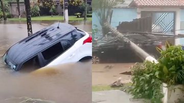 Chuvas causaram alagamentos e prejuízos a moradores - Reprodução
