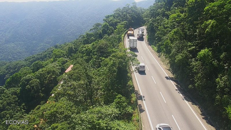 O acidente causa lentidão na via do km 56 ao 64,5, sentido litoral - Imagem ilustrativa/Divulgação/Ecovias