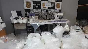 Apreensão resultou no recolhimento de mais de 330 quilos de cocaína, que se destinavam às ruas - Divulgação/Secretaria da Segurança Pública de São Paulo