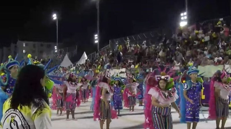A escola de samba Unidos dos Morros é a grande campeã do carnaval santista - Reprodução TV Cultura Litoral