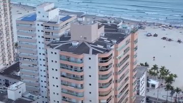 Plano emergencial é realizado para moradores de prédio em Praia Grande - Reprodução TV Cultura Litoral