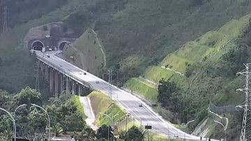 Contorno Norte da Rodovia dos Tamoios com tráfego tranquilo neste sábado (10) - Concessionária Tamoios