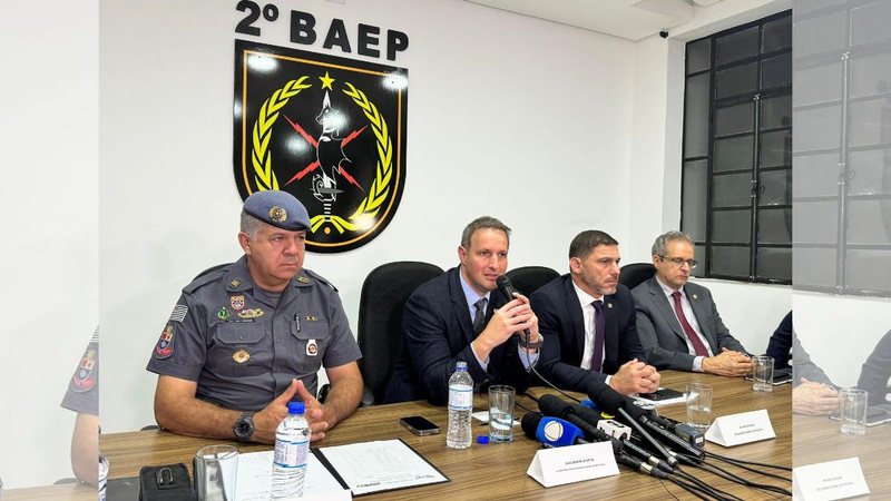 Derrite e chefes das forças de segurança acompanharão ações de combate ao crime organizado na região - SSP-SP