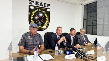 Derrite e chefes das forças de segurança acompanharão ações de combate ao crime organizado na região - SSP-SP