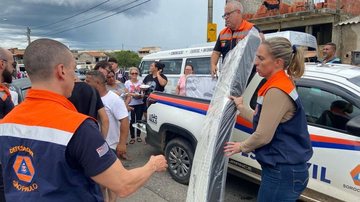 Mais de seis mil itens em ajuda humanitária foram doados às cidades afetadas pelas chuvas - Divulgação GOVSP