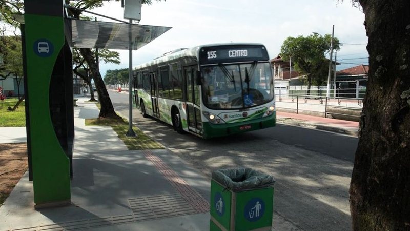 Prefeitura disponibiliza linha extra de ônibus para este domingo em Santos - Divulgação PMS