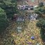 Manifestantes aglomerados na região da Paulista - UOL