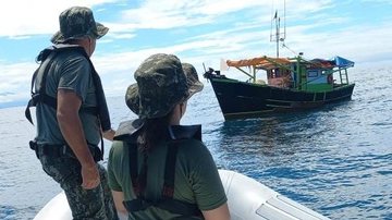 O local está inserido na Área de PAmbiental Marinha Litoral Norte - Divulgação / Polícia Ambiental