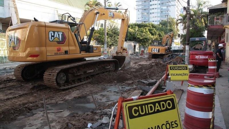A previsão é de que os serviços terminem no dia 15 de junho - Prefeitura de Santos