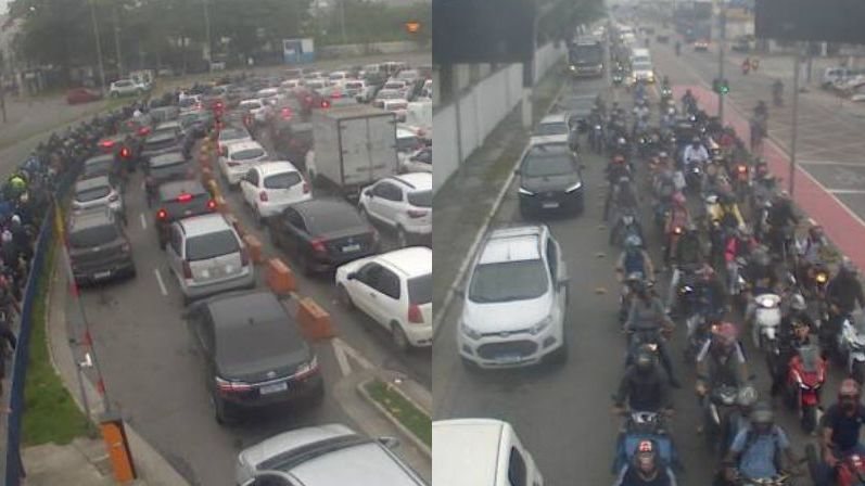 O trajeto foi interrompido, entre 05h53 e 07h49, por causa da forte neblina que atinge a região - Reprodução/Departamento Hidroviário