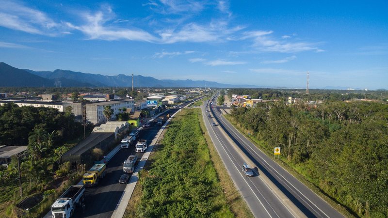 A concessão prevê 36,7km de duplicação entre Bertioga e Santos - Prefeitura de Bertioga