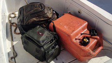 Bombeiros localizaram mochilas e equipamentos de pescadores - Divulgação/GBMar