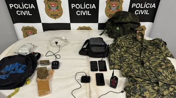 Material apreendido na casa do suspeito - Divulgação / Polícia Civil