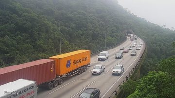 Serra da Imigrantes tem grande movimentação na manhã deste sábado - Reprodução/Ecovias