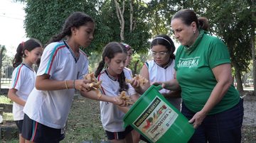 Alunos se tornam multiplicadores de informações dentro das próprias unidades - Matheus Alves/TV Cultura Litoral