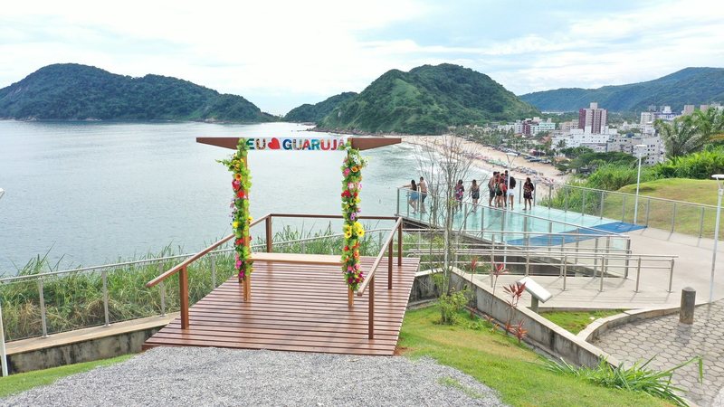 Mirante das Galhetas fica na praia das Astúrias - Divulgação/Prefeitura de Guarujá