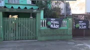 Moradores do Macuco estão apreensivos com a construção do túnel que ligará Santos e Guarujá - Reprodução TV Cultura Litoral