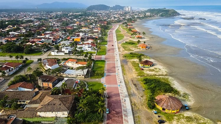 Orla da praia do Cibratel I terá parque linear com 500 metros de extensão - Prefeitura de Itanhaém