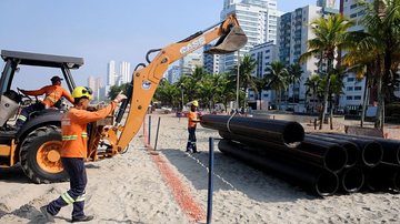 Obras devem contribuir para melhorar as condições das praias da cidade - Richard Aldrin/Prefeitura de Praia Grande