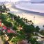 Avenida da orla da praia de Santos tem sete quilômetros de extensão - Prefeitura de Santos
