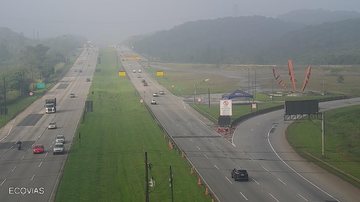 Uma das alças bloqueadas é a da Anchieta, no km 40 norte, com acesso à interligação planalto, sentido Imigrantes - Divulgação/Ecovias