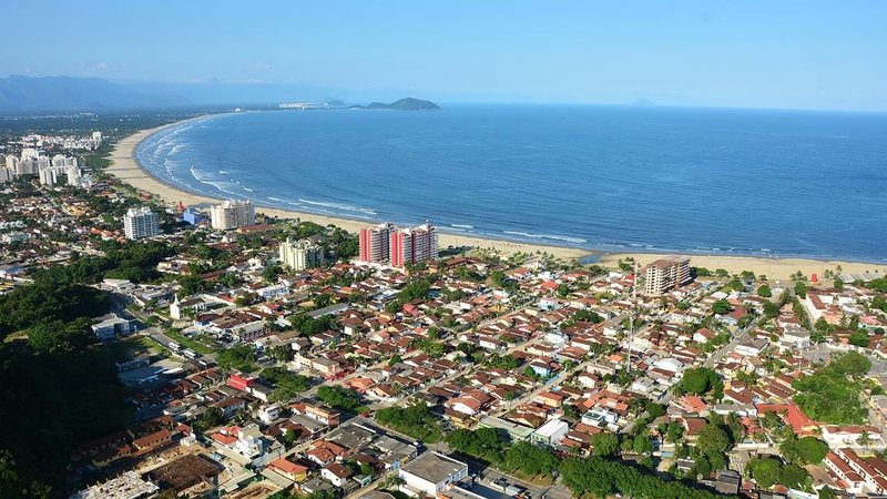 Vista aérea de Bertioga - Arquivo CN